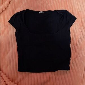 Garage Black Crop Top